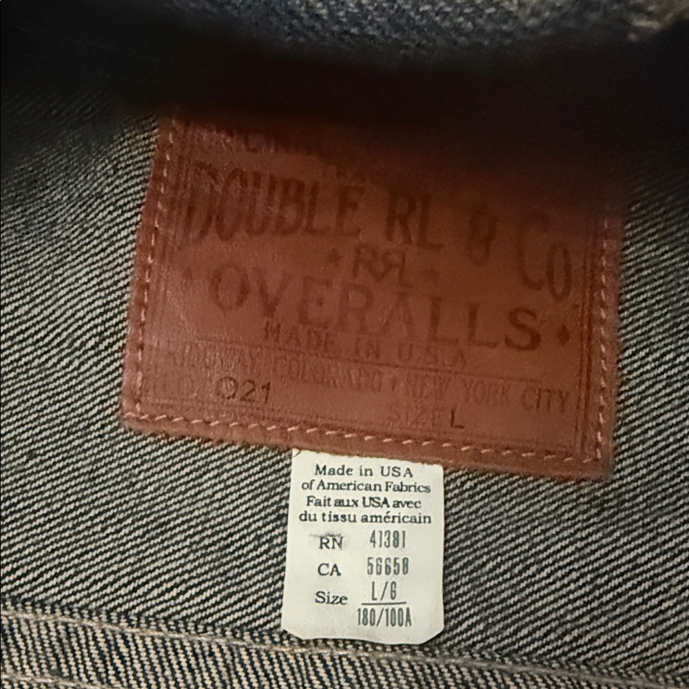 Double RL (RRL) Limited Edition 1 of 100 Coast to Coast Denim Jacket -Size Large - Picture 14 of 15